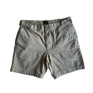 J. Crew Chino Shorts Mens 31x7 Khaki Tan Classic Preppy Casual Heritage Style